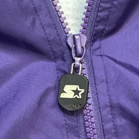 LSU Starter Windbreaker Hooded Jacket - Large - Embroidered Logo - Picture 5 of 10